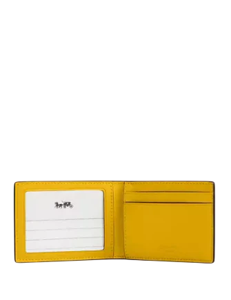 Coach Compact Billfold Wallet In Signature Canvas