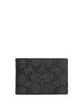 Coach Compact Billfold Wallet In Signature Canvas