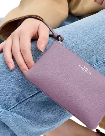 Coach Corner Zip Wristlet