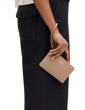 Coach Corner Zip Wristlet