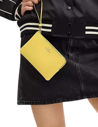 Coach Corner Zip Wristlet