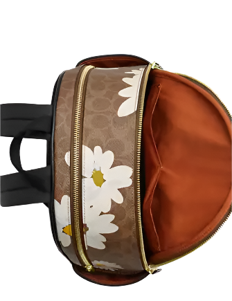 Coach Court Backpack In Signature Canvas With Floral Print