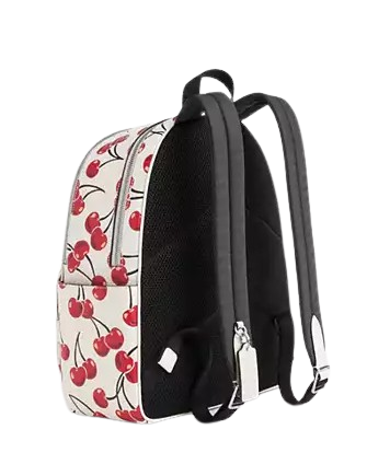 Coach Court Backpack With Cherry Print