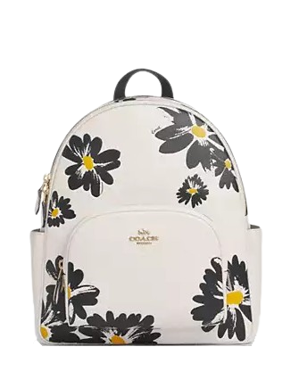 Coach Court Backpack With Floral Print