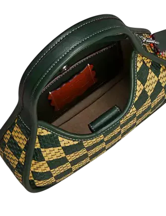 Coach Ergo Bag With Woven Checkerboard In Repurposed Leather