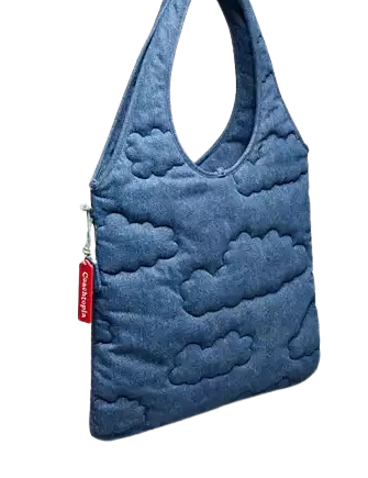 Coach Flat Tote With Cloud Quilting
