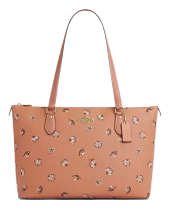 Coach Gallery Tote Bag With Shell Print