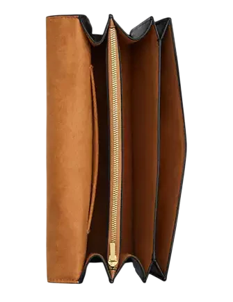 Coach Klare Envelope Crossbody Bag In Signature Canvas With Rivets