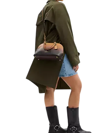Coach Lara Satchel Bag With Ombre