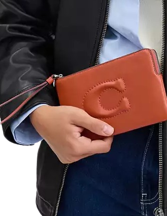 Coach Large Corner Zip Wristlet