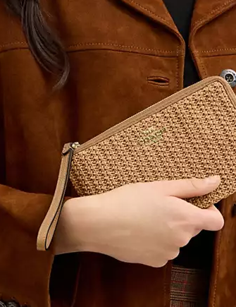 Coach Large Corner Zip Wristlet