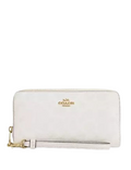 Coach Long Zip Around Wallet In Signature Canvas