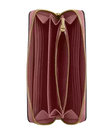 Coach Long Zip Around Wallet In Signature Leather