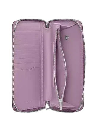 Coach Long Zip Around Wallet With Detachable Card Case