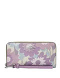 Coach Long Zip Around Wallet With Floral Print