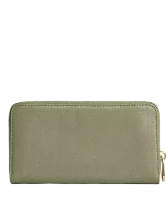 Coach Long Zip Around Wallet With Quilting