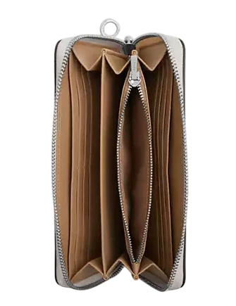 Coach Long Zip Around Wallet With Star Print