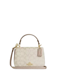 Coach Lysa Top Handle Bag In Signature Canvas