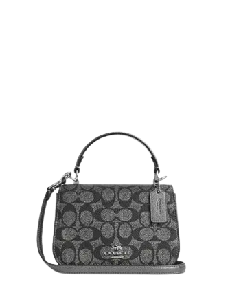 Coach Lysa Top Handle Bag In Signature Canvas