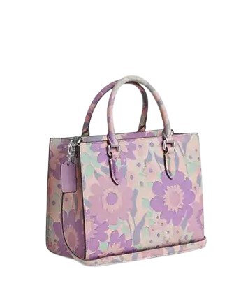 Coach Maggie Small Tote Bag With Floral Print
