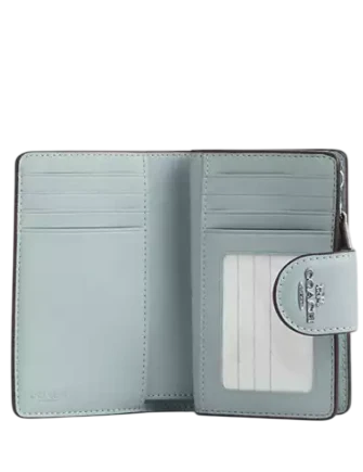 Coach Medium Corner Zip Wallet In Pretty Signature Canvas