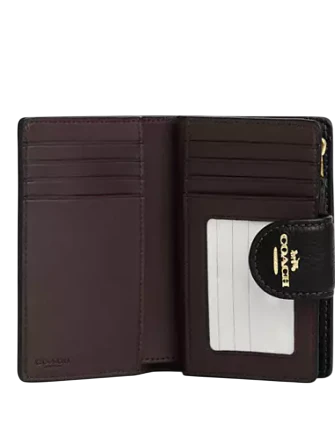 Coach Medium Corner Zip Wallet With Floral Print