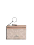 Coach Mini Skinny Id Case In Signature Canvas