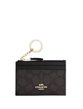 Coach Mini Skinny Id Case In Signature Canvas