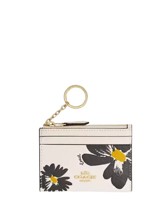 Coach Mini Skinny Id Case With Floral Print