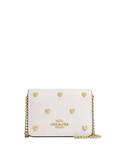 Coach Mini Wallet On A Chain With Heart Rivets