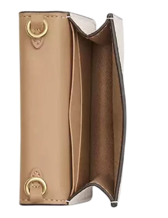 Coach Mini Wallet On A Chain With Heart Rivets