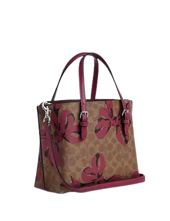 Coach Mollie Tote Bag 25 In Signature Canvas With Bow Print