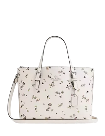 Coach Mollie Tote Bag 25 With Star Print