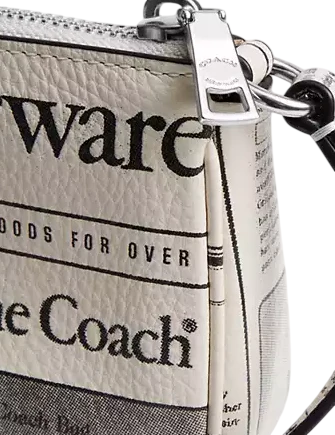Coach Nolita 19 With Newspaper Print