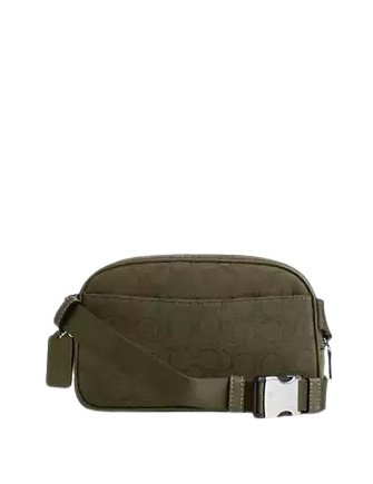 Coach Pace Belt Bag In Signature Jacquard