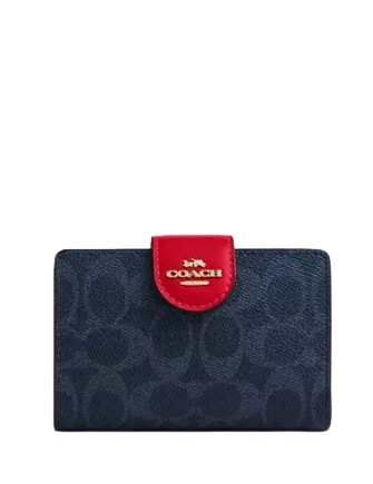 Coach Phone Wallet In Signature Canvas