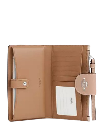 Coach Phone Wallet In Signature Canvas