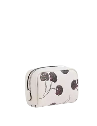 Coach Pouch Wristlet With Cherry Print