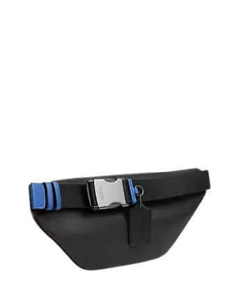 Coach Racer Belt Bag In Blocked Signature Canvas