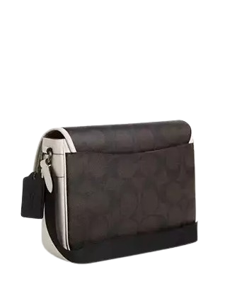 Coach Racer Messenger Bag In Blocked Signature Canvas