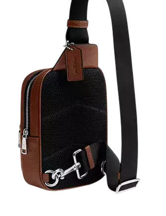 Coach Racer Sling Pack In Signature Leather