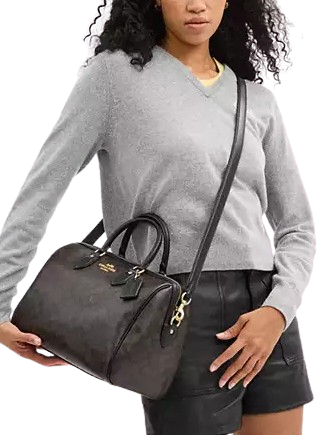 Coach Rowan Large Satchel Bag In Signature Canvas