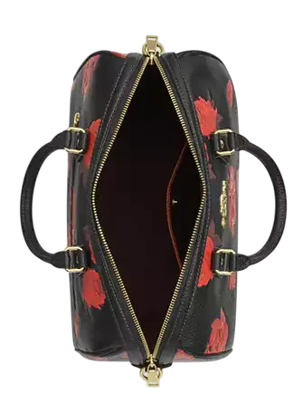 Coach Rowan Large Satchel Bag With Floral Print