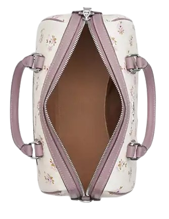 Coach Rowan Satchel Bag With Floral Print