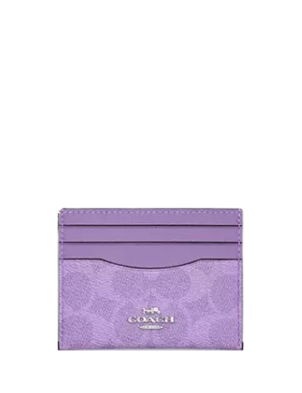 Coach Slim Id Card Case In Signature Canvas