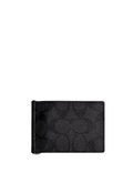 Coach Slim Money Clip Billfold Wallet In Signature Canvas