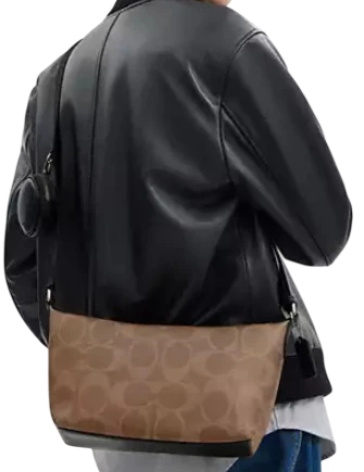Coach Small Finn Crossbody Bag With Pouch In Maxi Signature Canvas