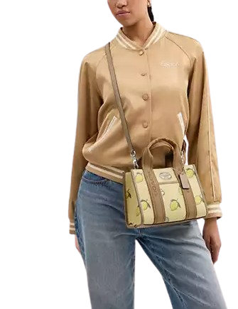 Coach Smith Tote Bag 24 With Lemon Print