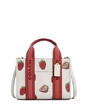 Coach Smith Tote Bag 24 With Strawberry Print