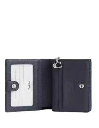 Coach Snap Wallet In Signature Canvas